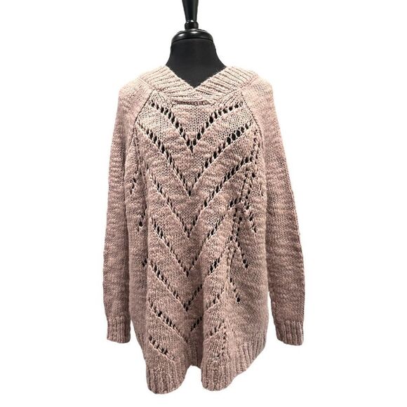 victoria’s Secret Chunky Oversized Open Knit Sweater Sz S - Picture 6 of 11